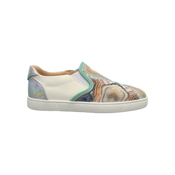 Christian Louboutin Star Agate Print Sailor Boat Orlato Flat White Multi main image 6